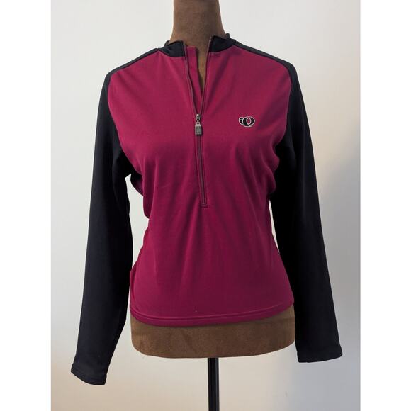Pearl Izumi 2 Pc Lot Cycling Biking 3/4 Zip Tank & 1/4 Zip Pullover Pink Sz S - Picture 3 of 14